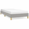 Image de vidaXL Cadre de lit sans matelas gris clair 90x200 cm Tissu