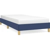 Image de vidaXL Cadre de lit sans matelas bleu 90x200 cm Tissu