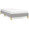 Image de vidaXL Cadre de lit sans matelas gris clair 100x200 cm Tissu