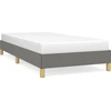 Image de vidaXL Cadre de lit sans matelas gris foncé 100x200 cm Tissu