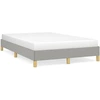 Image de vidaXL Cadre de lit sans matelas gris clair 120x200 cm Tissu