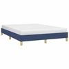 Image de vidaXL Cadre de lit sans matelas bleu 140x190 cm Tissu
