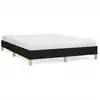 Image de vidaXL Cadre de lit sans matelas noir 140x200 cm Tissu