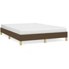Image de vidaXL Cadre de lit sans matelas brun foncé 140x200 cm Tissu