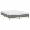 Image de vidaXL Cadre de lit sans matelas gris foncé 160x200 cm Tissu