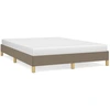 Image de vidaXL Cadre de lit sans matelas Taupe 160x200 cm Tissu