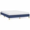 Image de vidaXL Cadre de lit sans matelas bleu 160x200 cm Tissu