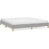 Image de vidaXL Cadre de lit sans matelas gris clair 180x200 cm Tissu