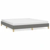 Image de vidaXL Cadre de lit sans matelas gris foncé 180x200 cm Tissu