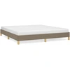 Image de vidaXL Cadre de lit sans matelas Taupe 180x200 cm Tissu