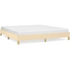 Image de vidaXL Cadre de lit sans matelas Crème 180x200 cm Tissu