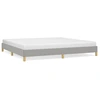 Image de vidaXL Cadre de lit sans matelas gris clair 200x200 cm Tissu