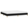 Image de vidaXL Cadre de lit sans matelas noir 200x200 cm Tissu