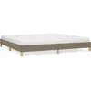 Image de vidaXL Cadre de lit sans matelas Taupe 200x200 cm Tissu