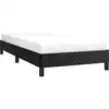 Image de vidaXL Sommier noir 90x190 cm similicuir