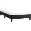 Image de vidaXL Sommier noir 90x200 cm similicuir