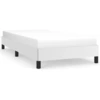 Image de vidaXL Cadre de lit blanc 90x200 cm similicuir