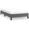 Image de vidaXL Sommier Gris 90x200 cm Similicuir