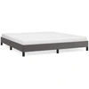 Image de vidaXL Cadre de lit Gris 180x200 cm Similicuir