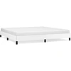 Image de vidaXL Cadre de lit blanc 200x200 cm similicuir