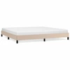 Image de vidaXL Cadre de lit cappuccino brun 200x200 cm simili-cuir