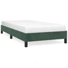 Image de vidaXL Cadre de lit sans matelas vert foncé 90x190 cm velours
