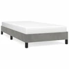 Image de vidaXL Cadre de lit sans matelas gris clair 100x200 cm velours