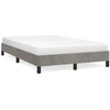 Image de vidaXL Cadre de lit sans matelas gris clair 120x200 cm velours