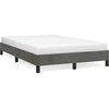 Image de vidaXL Cadre de lit sans matelas gris foncé 120x200 cm velours