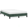 Image de vidaXL Cadre de lit sans matelas vert foncé 120x200 cm velours