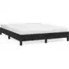 Image de vidaXL Sommier sans matelas noir 140x190 cm velours