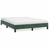 Image de vidaXL Cadre de lit sans matelas vert foncé 140x190 cm velours