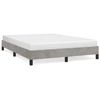 Image de vidaXL Cadre de lit sans matelas gris clair 140x200 cm velours