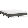 Image de vidaXL Cadre de lit sans matelas gris foncé 140x200 cm velours