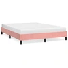 Image de vidaXL Sommier rose 140x200 cm velours
