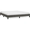 Image de vidaXL Cadre de lit sans matelas gris foncé 160x200 cm velours