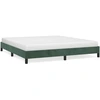 Image de vidaXL Cadre de lit sans matelas vert foncé 180x200 cm velours