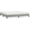 Image de vidaXL Cadre de lit sans matelas gris clair 200x200 cm velours