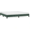 Image de vidaXL Cadre de lit sans matelas vert foncé 200x200 cm velours