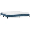 Image de vidaXL Cadre de lit sans matelas bleu foncé 200x200 cm velours