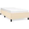 Image de vidaXL Cadre de lit sans matelas Crème 80x200 cm Tissu