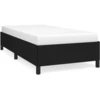Image de vidaXL Cadre de lit sans matelas noir 90x190 cm Tissu