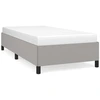 Image de vidaXL Cadre de lit sans matelas gris clair 90x200 cm Tissu