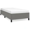 Image de vidaXL Cadre de lit sans matelas gris foncé 90x200 cm Tissu