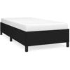 Image de vidaXL Cadre de lit sans matelas noir 90x200 cm Tissu