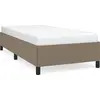 Image de vidaXL Cadre de lit sans matelas Taupe 90x200 cm Tissu
