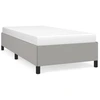 Image de vidaXL Cadre de lit sans matelas gris clair 100x200 cm Tissu