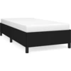 Image de vidaXL Cadre de lit sans matelas noir 100x200 cm Tissu