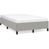 Image de vidaXL Cadre de lit sans matelas gris clair 120x200 cm Tissu