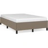 Image de vidaXL Cadre de lit sans matelas Taupe 120x200 cm Tissu